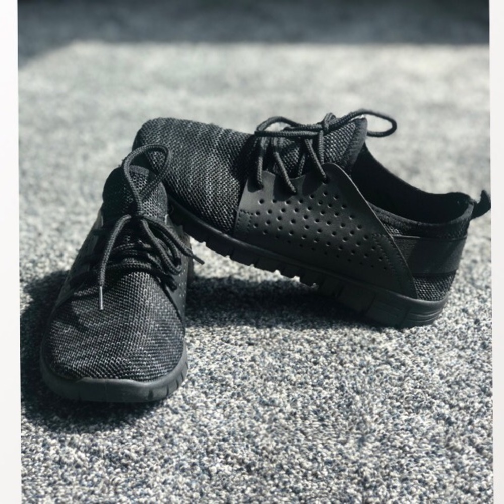 Black Mesh Sneakers!